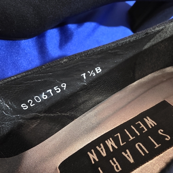 STUART WEITZMAN BLACK PUMPS HEELS SIZE 7.5 - Picture 8 of 8